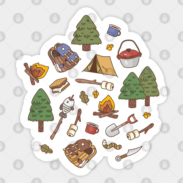 Summer Camp Sticker by Noristudio